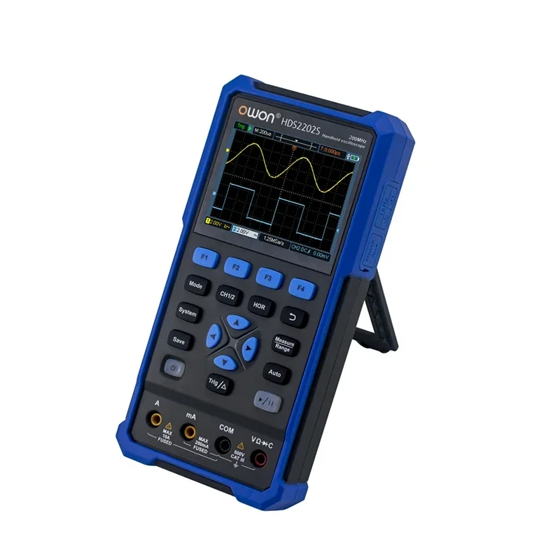 OWON osiloskop multifungsi 200MHz Bandwidth 1GSa/s tingkat sampel osiloskop Digital Multimeter Generator bentuk gelombang