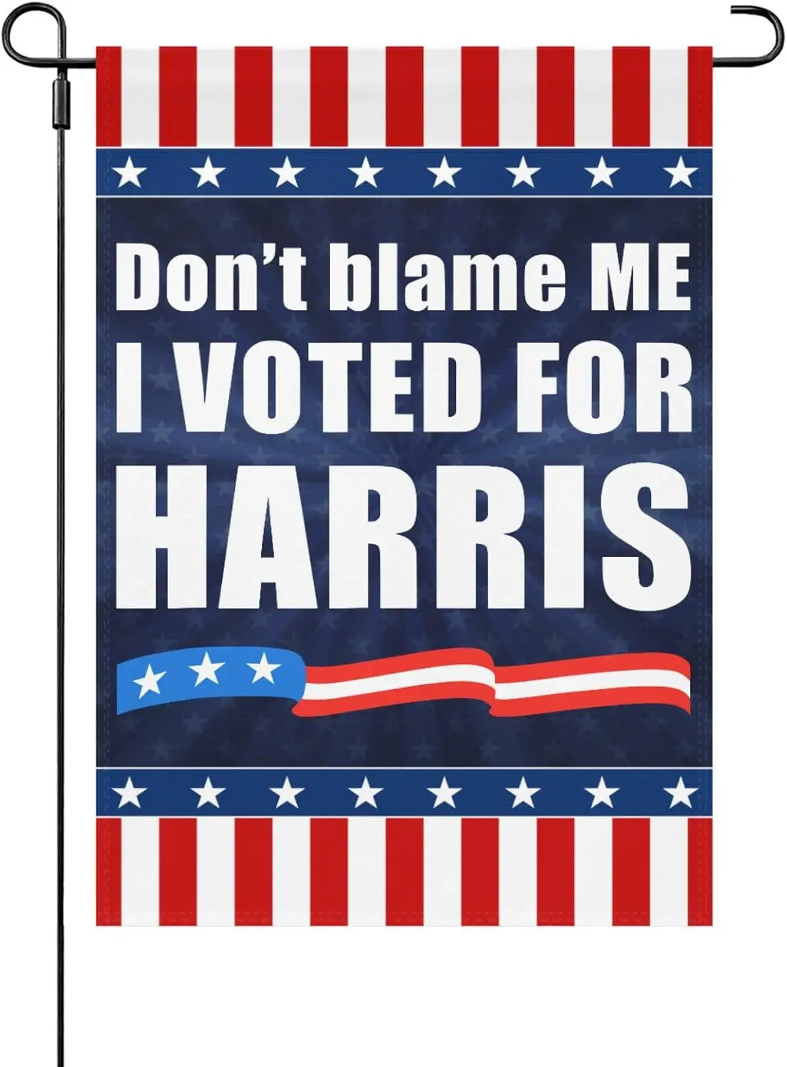 Don't Blame Me I Voted For Harris Garden Flags One SizeRetro Funny Garden Flags One Size For Pool Garden Flag Double Sided Y