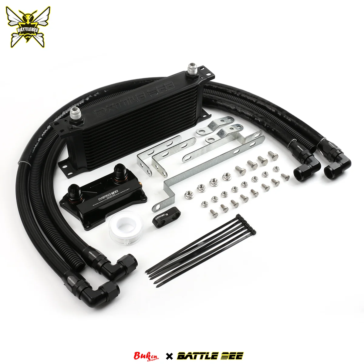 AN10 Aluminum 19 Rows British Type Car Engine Oil Cooler Cooling Radiator For Mercedes-BENZ M278 M157 4.7/5.5L V8 BB-OCK-157