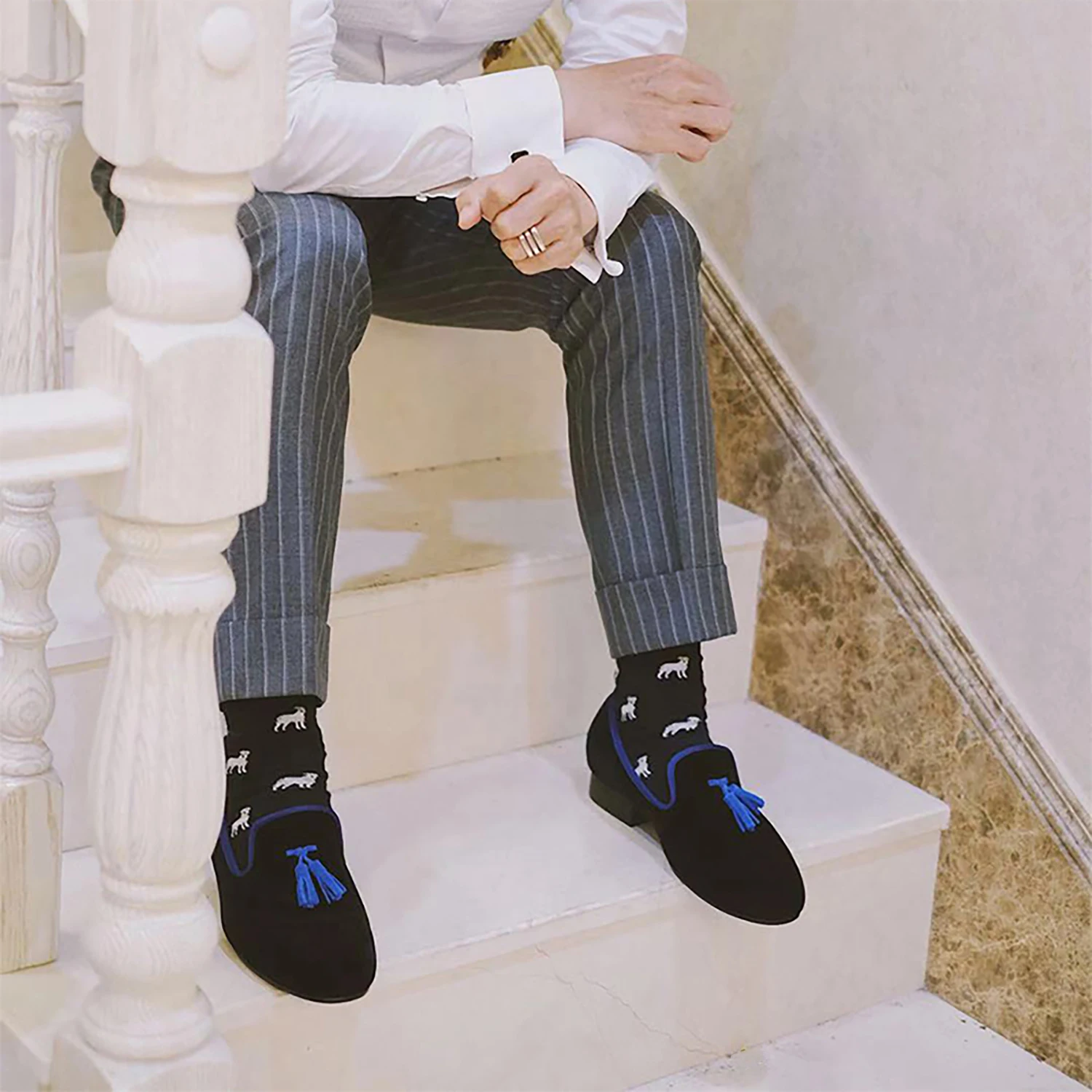 

Piergitar Handmade Six Colors Suede Tassels Slip-On Shoes For Fashion Party And Wedding Wear Premium Velvet Men's Loafers