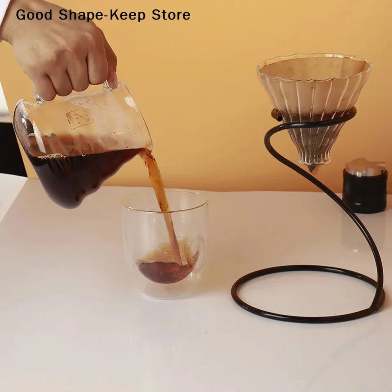 dailyPour Over Coffee Rack Coffee Maker Drip Filter Cup Rack Stand Brewer Holder Hand Drip Bracket Pour Over Dripper Maker Drip