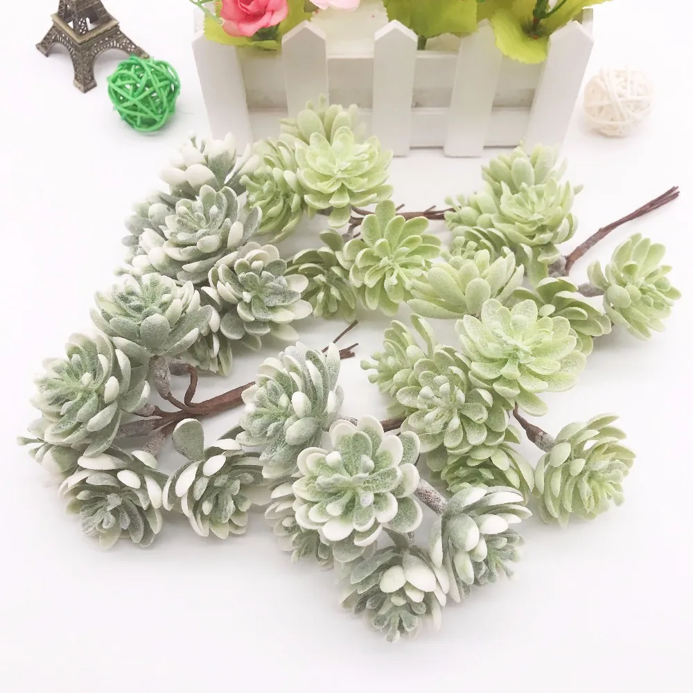 New 6 piece mini artificial plant artificial flower pineapple handmade DIY scrapbook wreath fake plant decoration