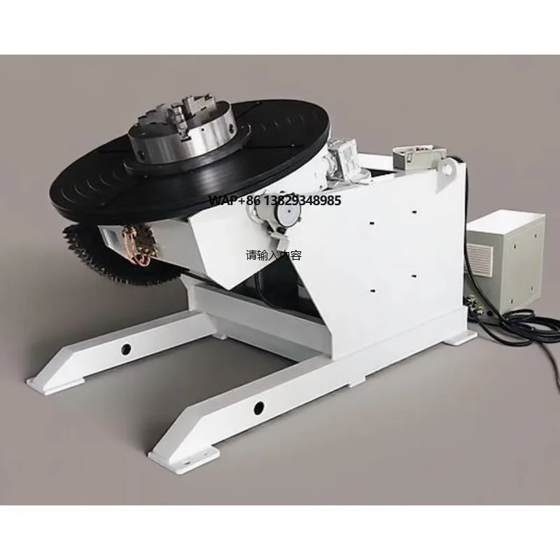 1000kg Loading Customized 0-120 Degree Industrial Electric Rotating Table Welding Positioner with 3-jaw Chuck