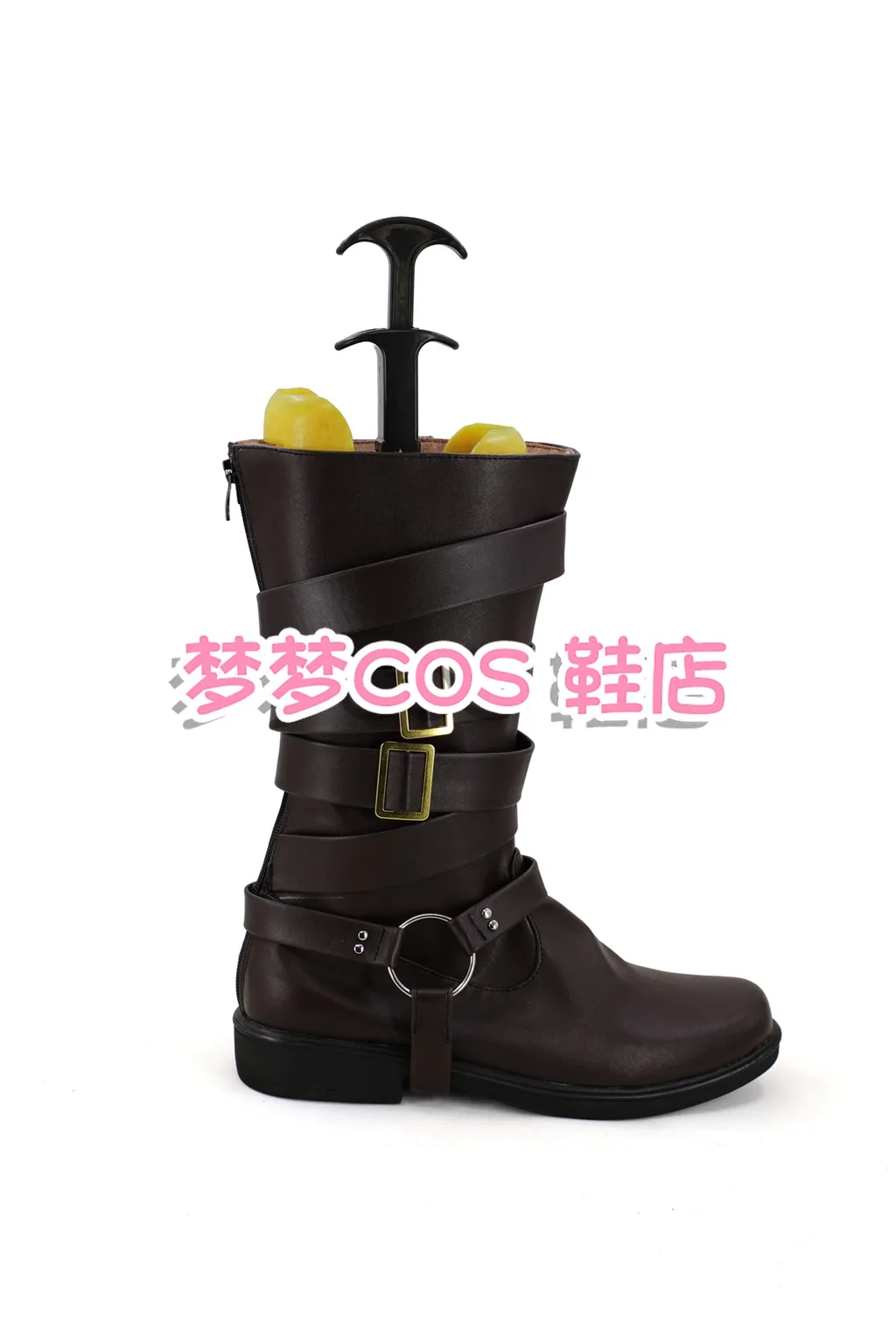 Dmc 6 dante cosplay kostüms chuhe hand gefertigte kunstleder stiefel