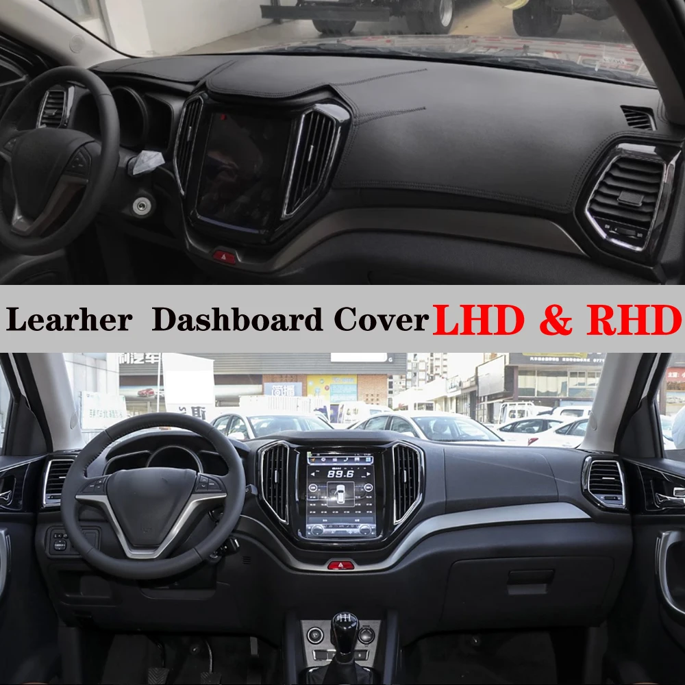 Dashboard Dash Mat Cover PU Leather Pad Protector Sunshade Anti-UV Car Accessories For Changan CX70 2016 2017 2018 2019 CX 70
