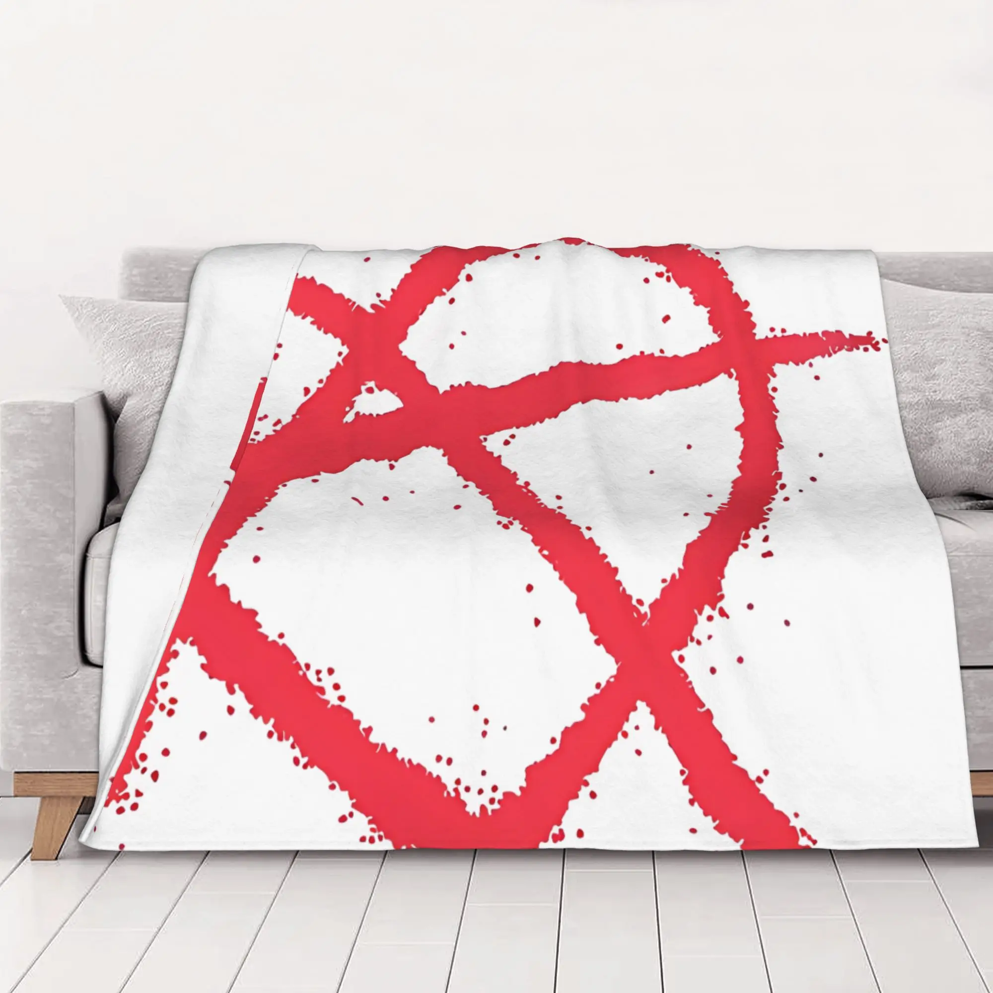 1PC home Cute Room Decor Love Anarchy Nimona Blanket Throw Blanket Anarchy Novelty Warm Blanket All Season