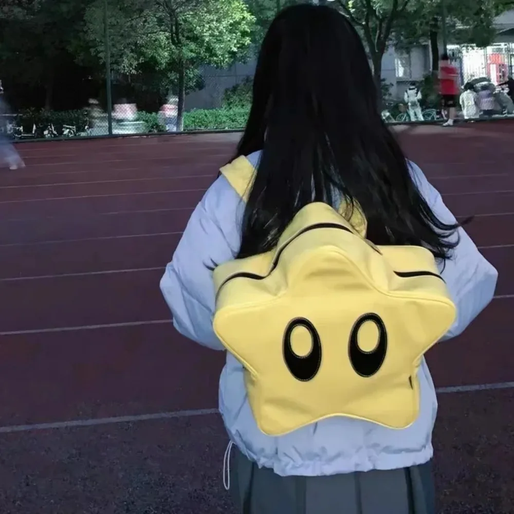 Große Augen Stern Rucksäcke ästhetische süße süße lässige Schüler Schult asche Mädchen trend ige kawaii harajuku Rucksäcke japanische Frauen