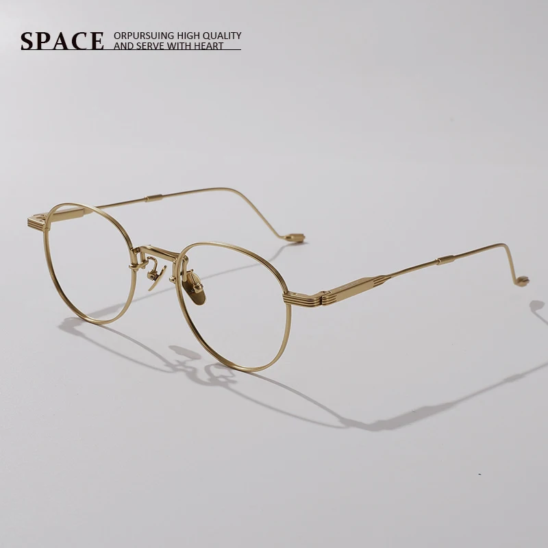 

TOM21 художественные сверхлегкие женские оптические очки овальной формы, оправа из чистого титана, ретро-дизайнерские мужские оптические очки ручной работы