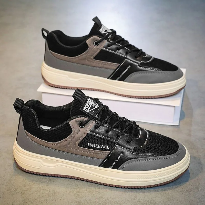 

Мужская повседневная обувь, дышащие белые кроссовки, модные прогулочные теннисные туфли для мужчин, туфли на плоской подошве для скейтбординга