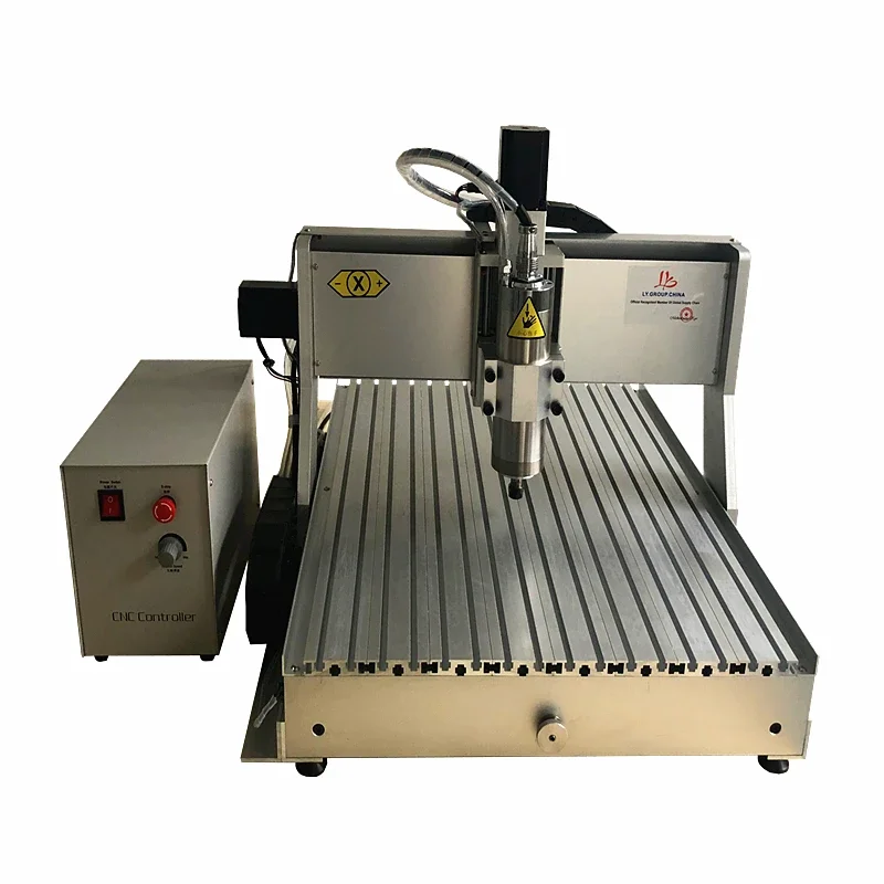 LY 6090 3axis 4axis Carving Drilling Milling Machine Water Cooling Spindle for Metal Aluminum WoodWorking Optional 800W 1500W
