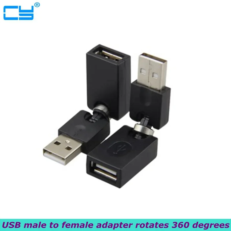 

USB 2.0 Male to Female 90 Degree 180 Degree 360 Degree Rotation Twist Extension Adapter for Computer Printer Camera Car