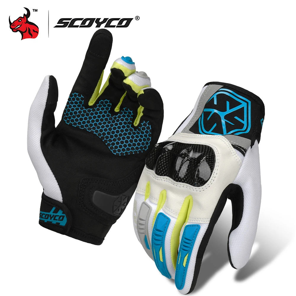 

SCOYCO Windproof Motorcycle Gloves All-Season Use Unisex Style Wear-Resistant Fabric Fits Both Men Women Ideal for Daily Riding