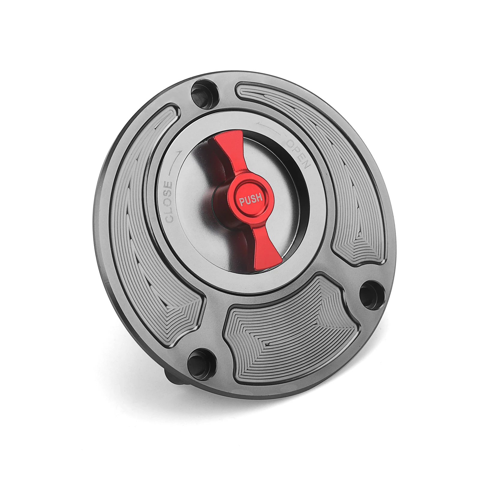 For Yamaha YZF R1, R1M, R7, R6, R15, R15M, R3  CNC-Machined Keyless Racing Fuel Tank Cover  , Motorcycle Tank Cover