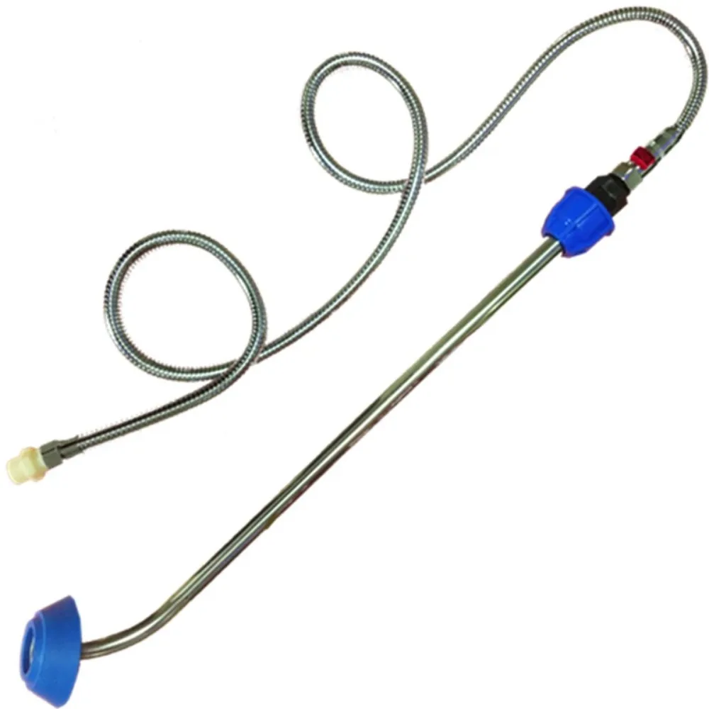 Automatic High Pressure Multifunctional Toilet Sewer Pipe Dredger with Hose, Water Switch, Adapter & Nipple