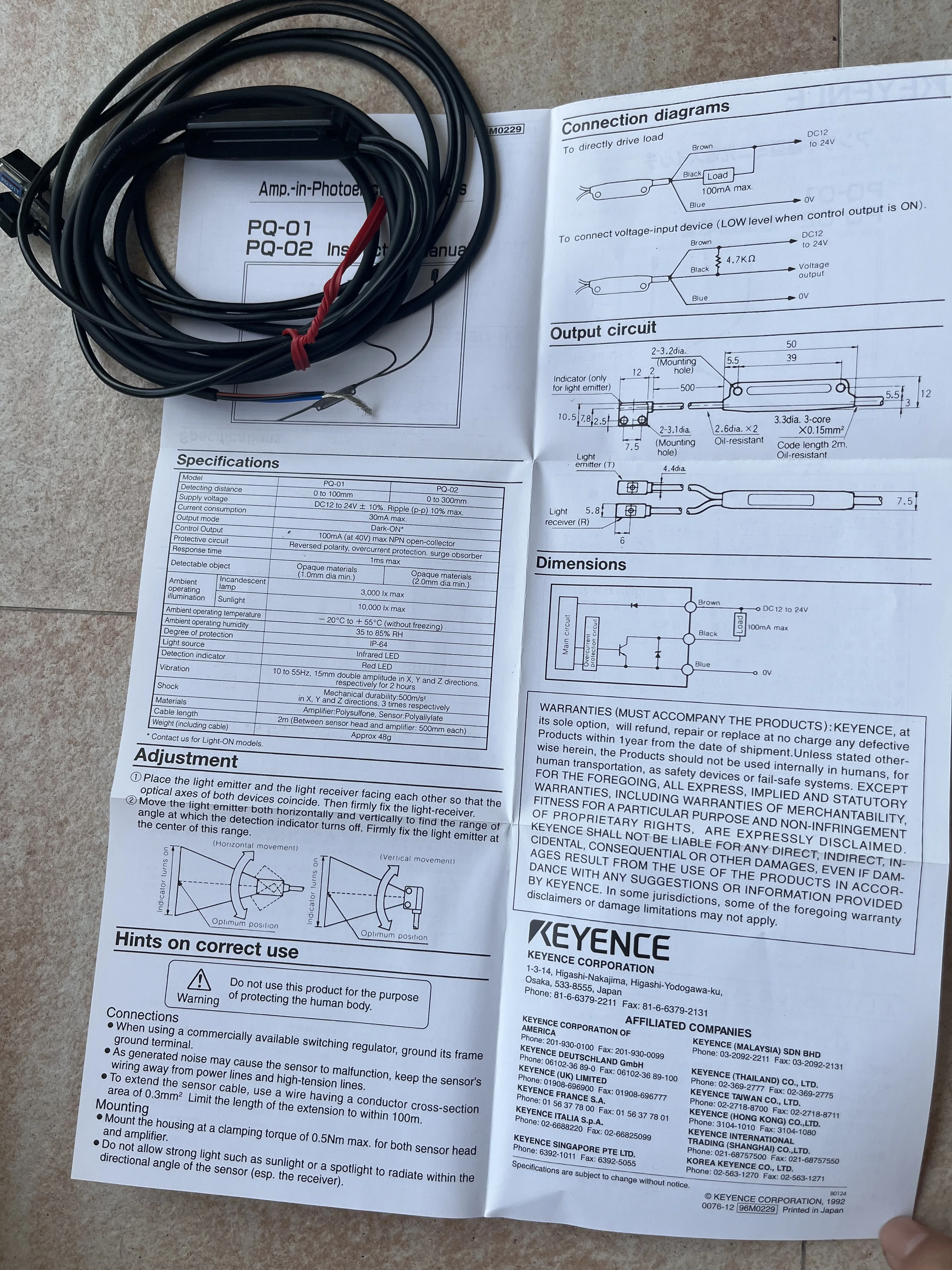 sensor fotoeletrico de segunda chave 01