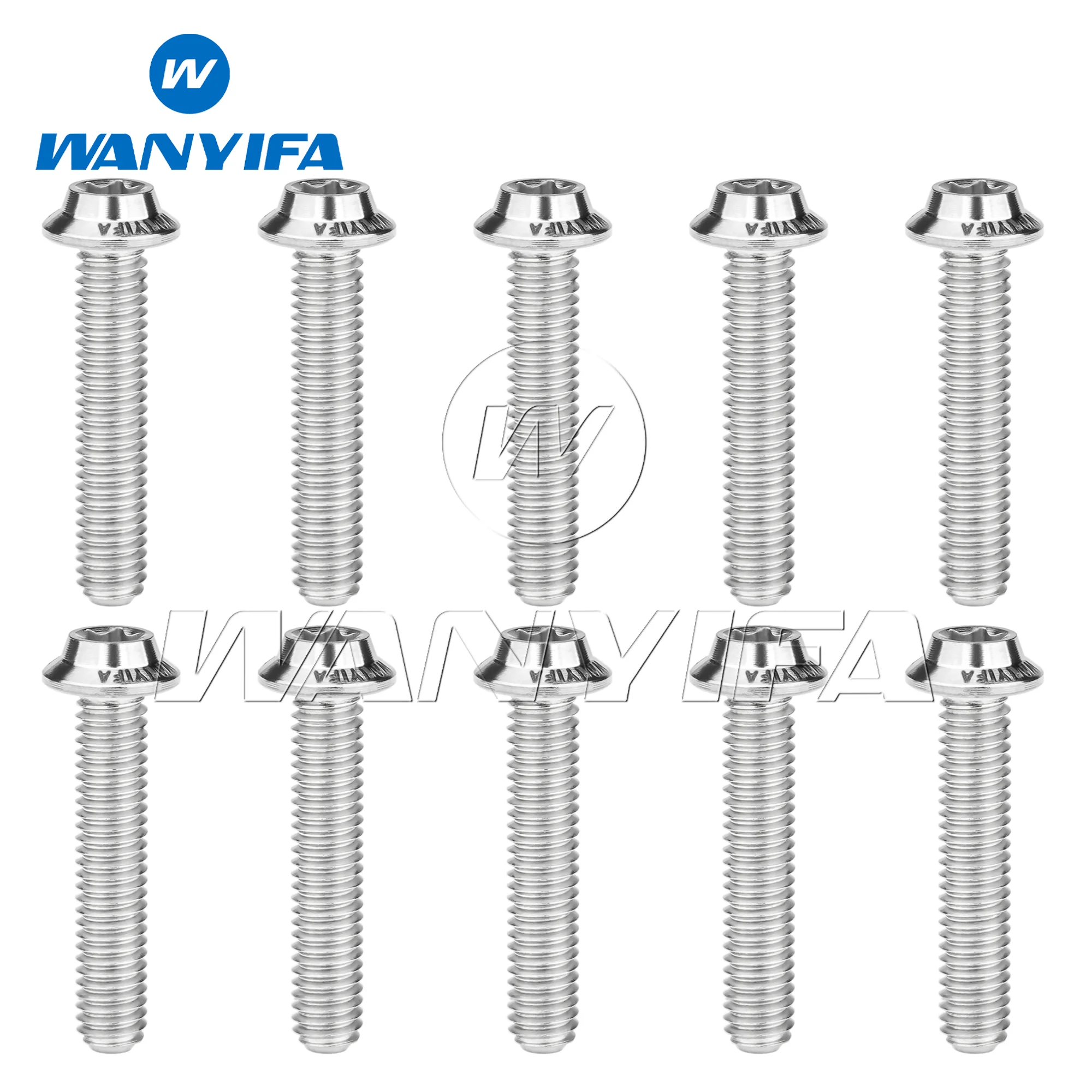 

Титановые болты Wanyifa M3x6/8/10/12/15/18/20 мм, дисковый зонтик Torx T10, винт для велосипедов, 10/15 шт.