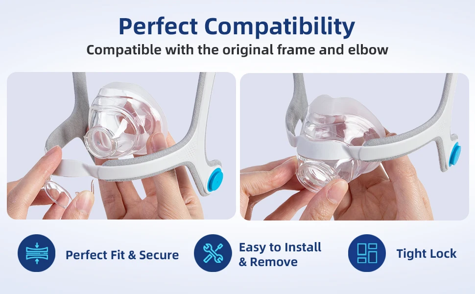N20 Nasenkissen - ResMed AirFit N20 Kissen - Nasales CPAP-Maskenkissen Ersatzteil - Weiches Silikon - CPAP-Zubehör – Detail 6