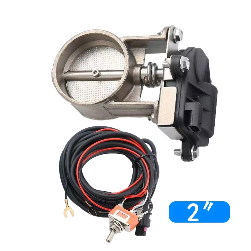 

Электрический клапан управления выхлопом из нержавеющей стали 2 дюйма, низкого давления, для выхлопной трубы, для выхлопной системы Catback, для даунпайпа