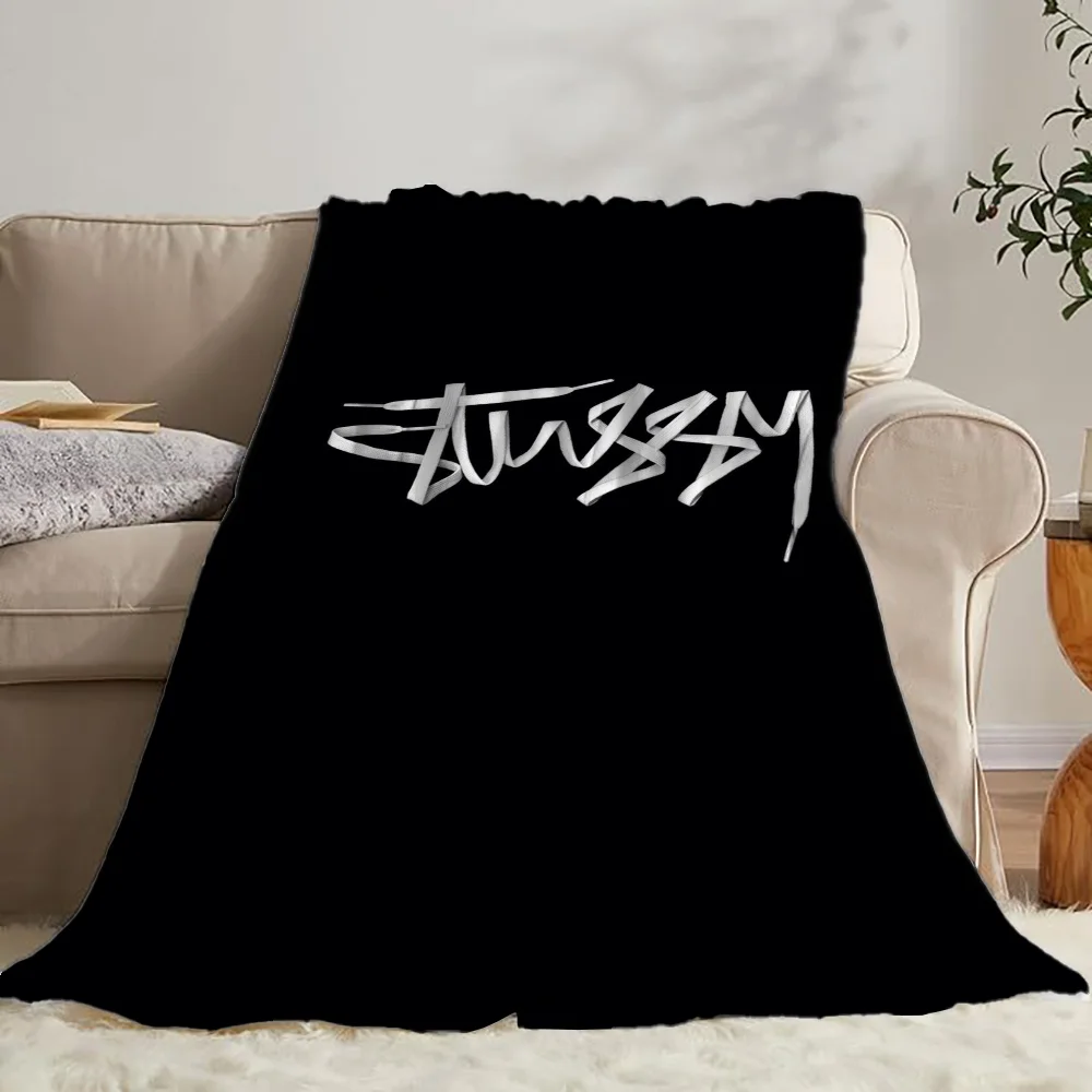 Knee Blanket Large S-stussy Bed Blankets for Decorative Sofa Cobija Luxury Throw Blanket Fluffy Home Interior Blankets & Throws