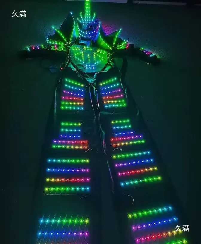 Zancos de Robot LED con control remoto Digital, disfraz de andador puesta en escena, club nocturno, DJ, disfraz de halloween para mujer