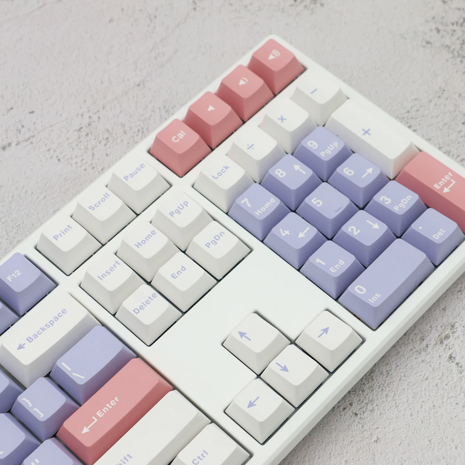 140 Keys/set GMK Lavender Violet Keycaps PBT Double Shot Key Caps Cherry Profile Keycap With ISO Enter For Mechanical Keyboard