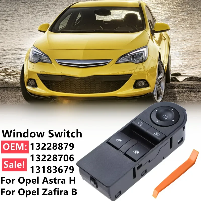 Master Power Window Switch Window Lifter Control Button For Opel Astra H 2005-2010 Zafira B 2005-2015 13228879 13228706 13183679