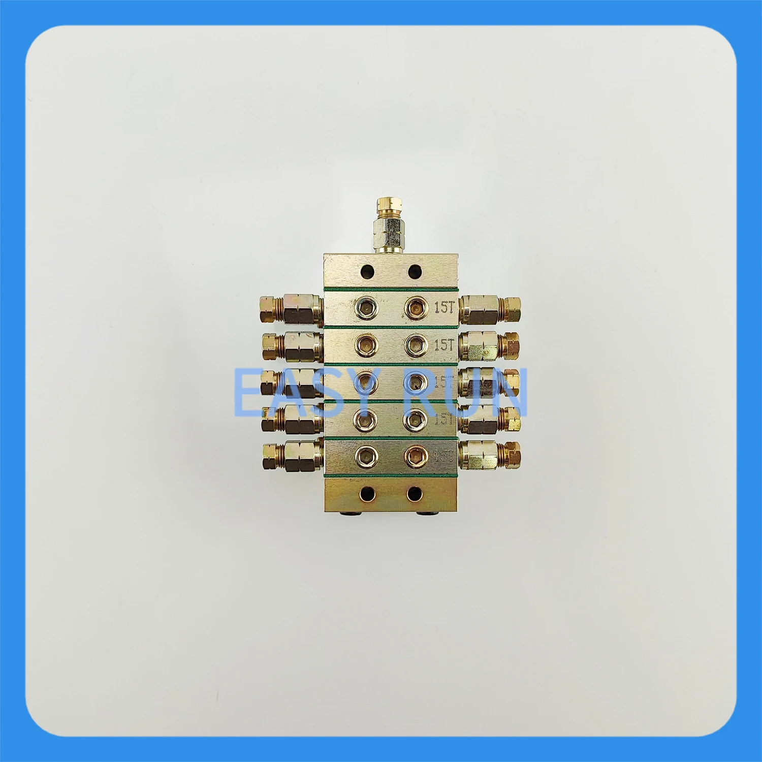 1000 type Progressive Grease Distributor Grease Manifold Block for Centralized Lubrication System 10 outlets