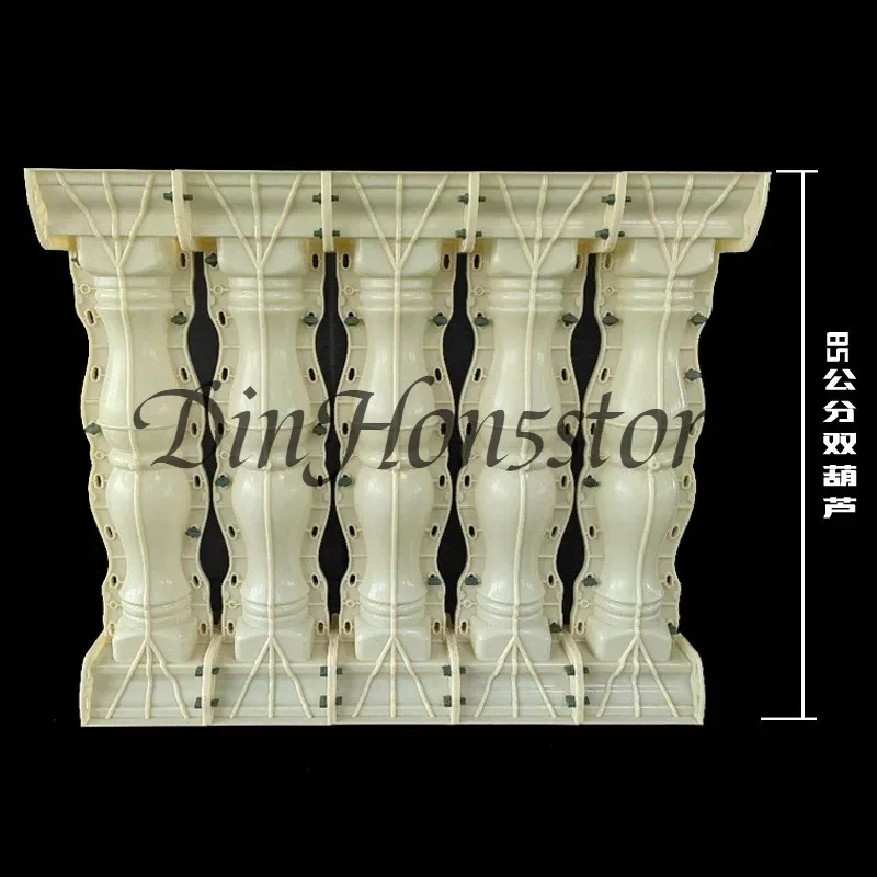 Thickened ABS Roman Column Molds, Balcony Railing Handrail Vase, Concrete Cast Fence Building Molds