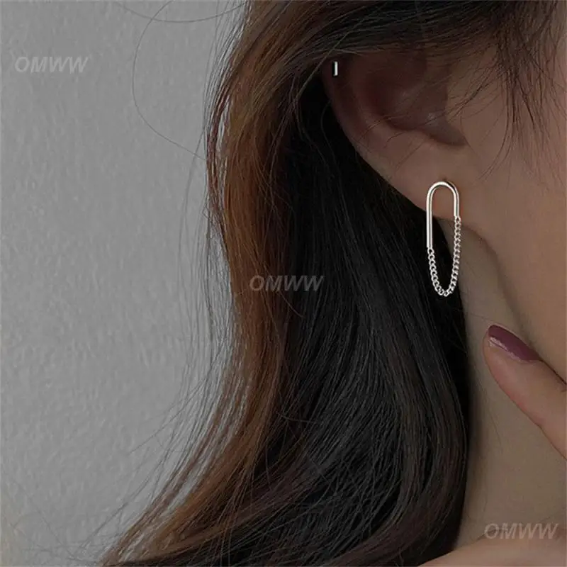 Earrings Not Easy To Oxidize Gold/silver Tassel Chain Earrings Jewelry And Accessories Chain Stud Earrings Small And Portable