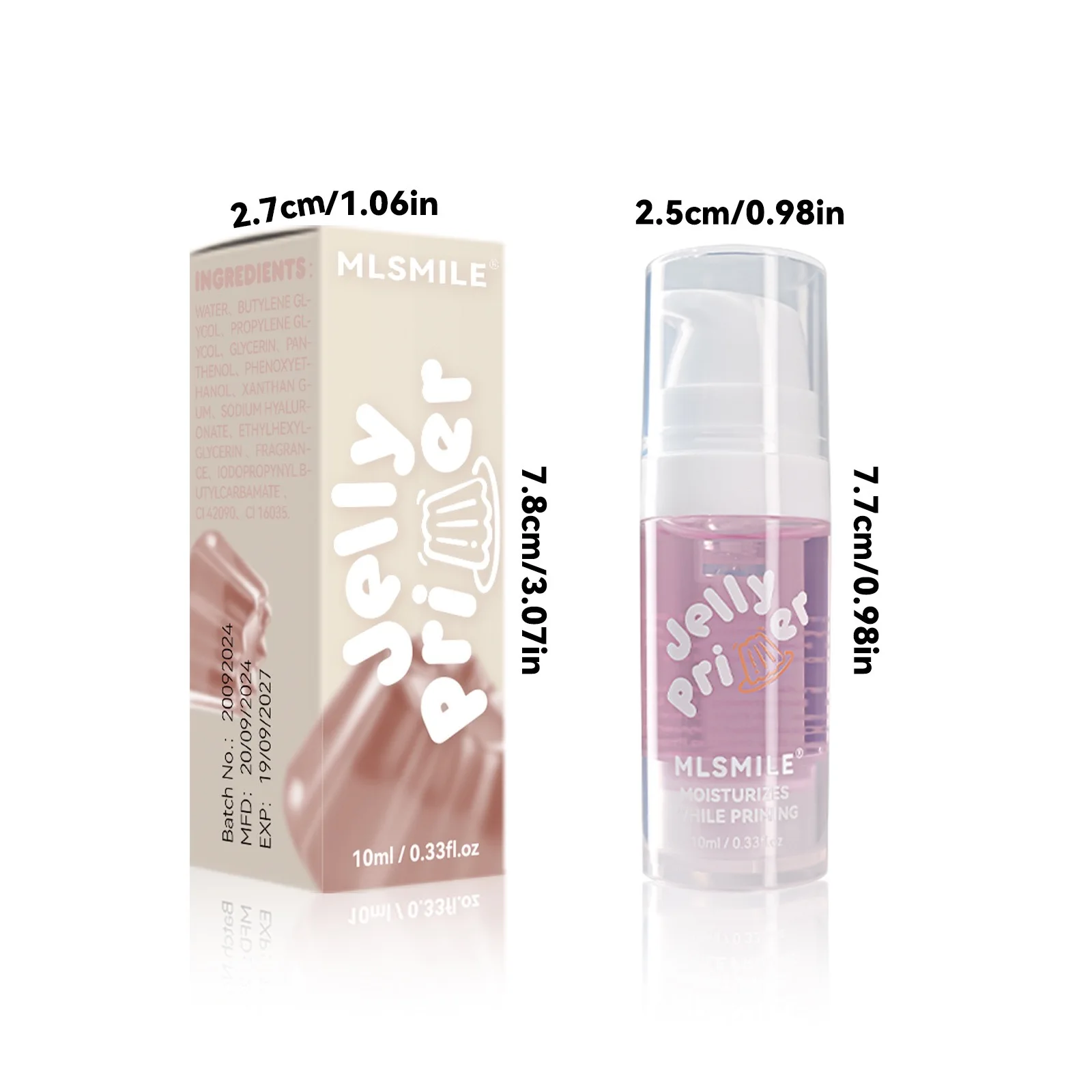 Jelly Face Makeup Primer Pelembab Isolasi Makeup Cream Tahan Air Makeup Foundation Natural Makeup Base Gel.