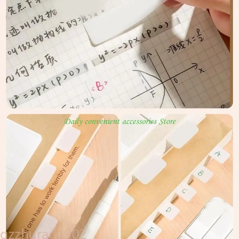 97QB 120Pieces White Clear INDEX LABEL 44x11mm PET Label Label Notes Notes