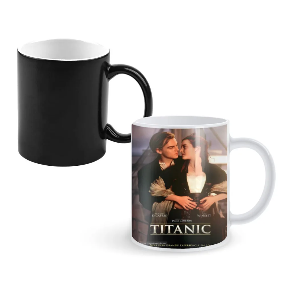 

Titanic Leonardo DiCaprio Ceramics Coffee Mugs Thermal Color-changing Gifts Drinkware Coffeeware 11OZ Ceramic