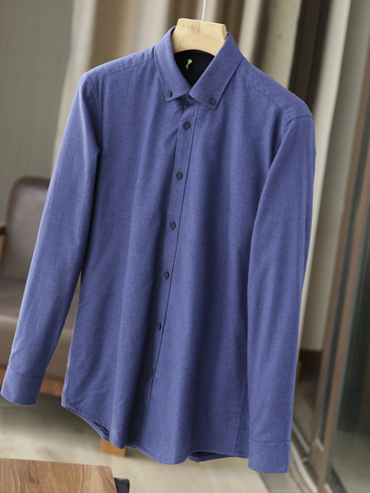 Thickened Fleece Long Sleeve Men's Shirt Warmth Assurance Fashion Urban Style Standard Fit Winter Essential Youth Fashion