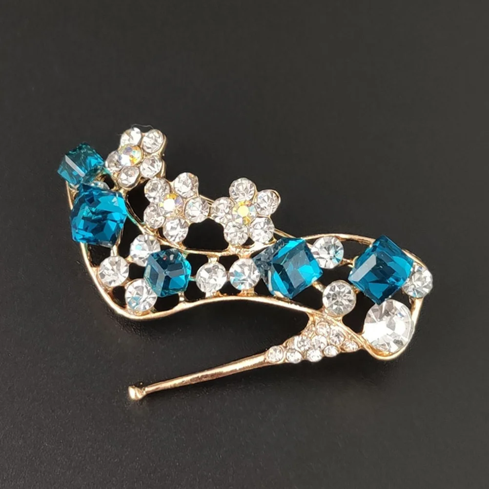 2 قطعة حجر الراين عالية الكعب بروش كريستال شارة الحذاء للنساء مجوهرات الأزياء ديكور الإكسسوارات الملونة حقيبة قبعة دبوس