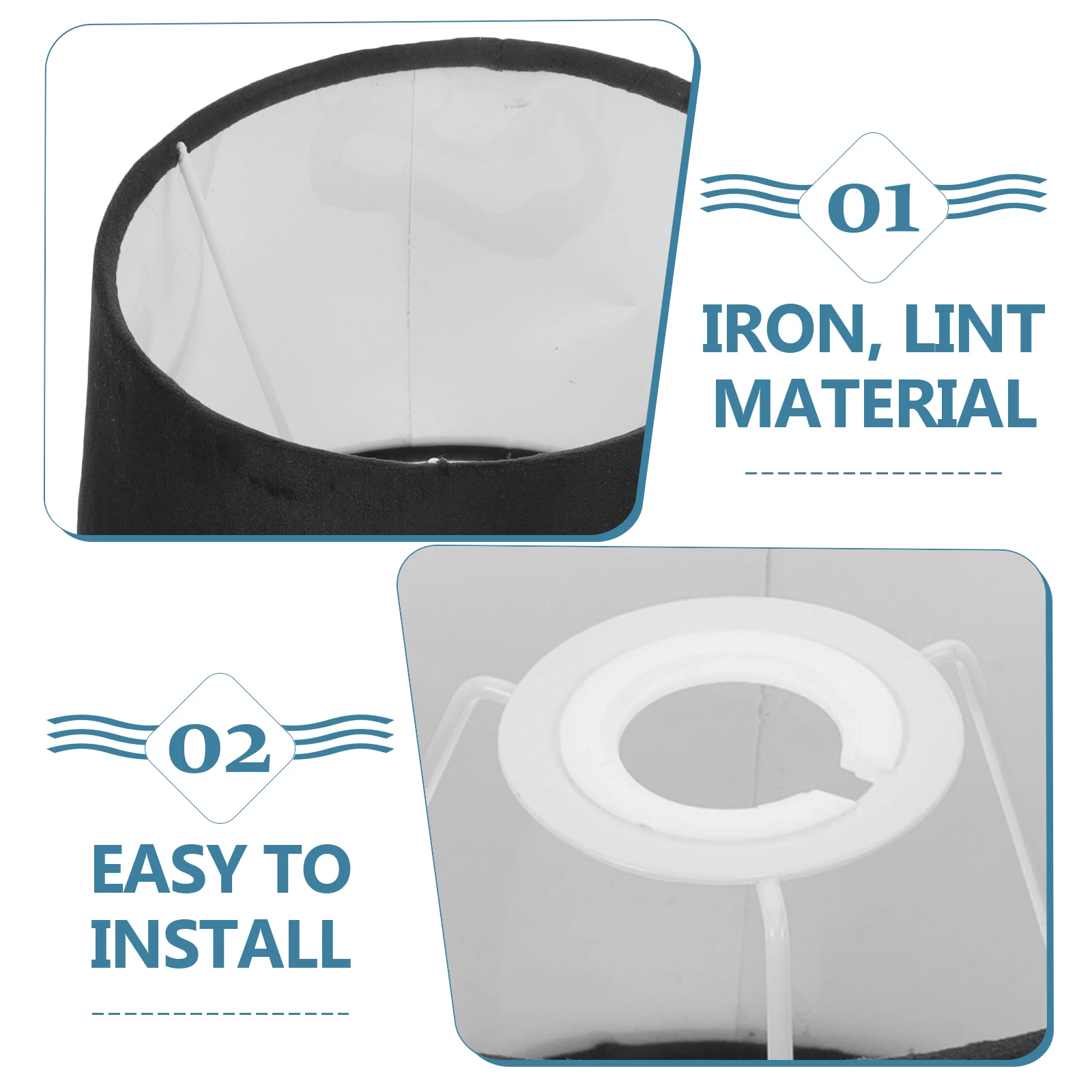 

Fabric Lamp Shade Iron Frame Replacement For Desk Floor Wall Table Lamps Modern Decorative Light Cover Bedside Home