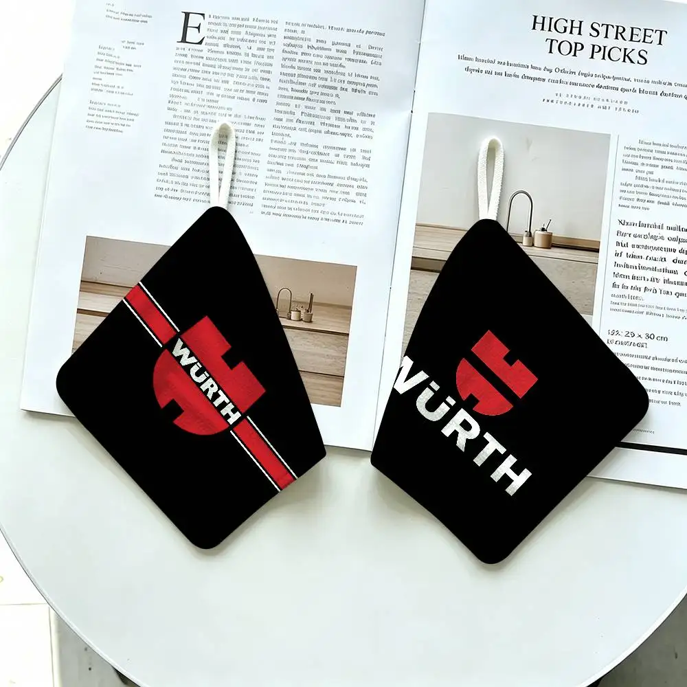 W-Wurths Tool LOGO Polyester Cotton Hand Wiping Towel, Hanging Towel, Quick Dry for Kitchen Bathroom Daily Supplies