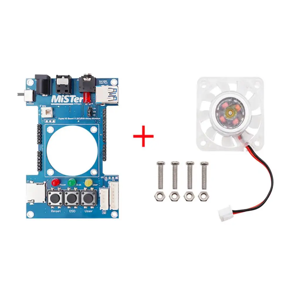 Digital IO Board para Mister FPGA, Analógico Cartão IO, Porta VGA, RGBHV, RGBS, YPBPR para FPGA, Cartão de substituição de entrada de auscultadores, 3,5mm