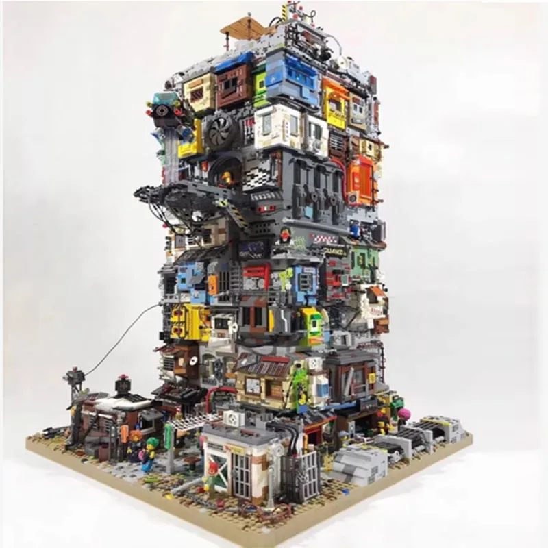 14245 pièces Punk House of Chaos bricolage MOC créatif Street View Puzzle Architecture bricolage modèle d'assemblage jouet d'anniversaire cadeau de noël