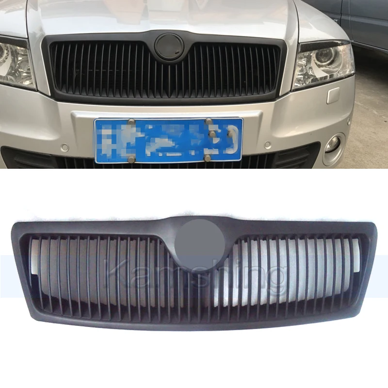 Kamshing Front Bumper Grill Mask Radiator Grille For Skoda Octavia 2007-2009 Racing Grills