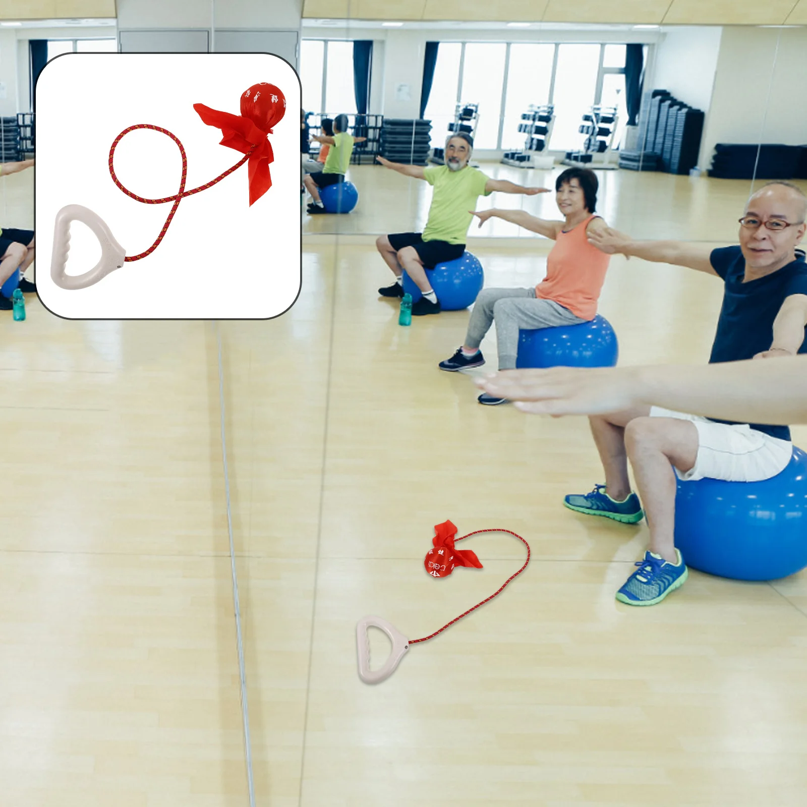 

Exercise Fitness Bouncy Ball For Core Strength Balance Training Yoga Pilates Home Workout Equipment Elderly Portable Elastic