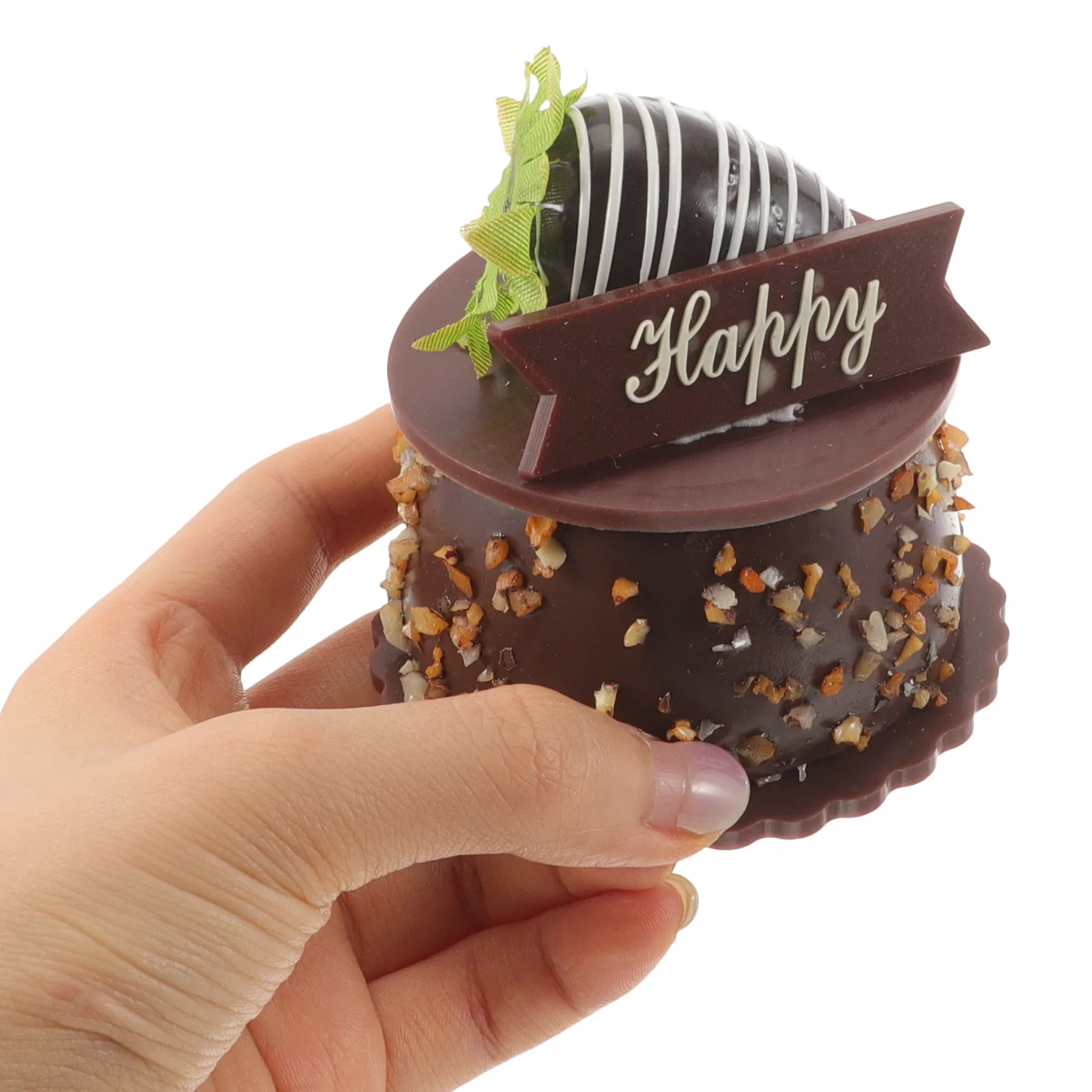 

Simulated Chocolate Cake Artificial Dessert Display Prop Mini Cake Ornament Wedding Table Decoration Photography Props