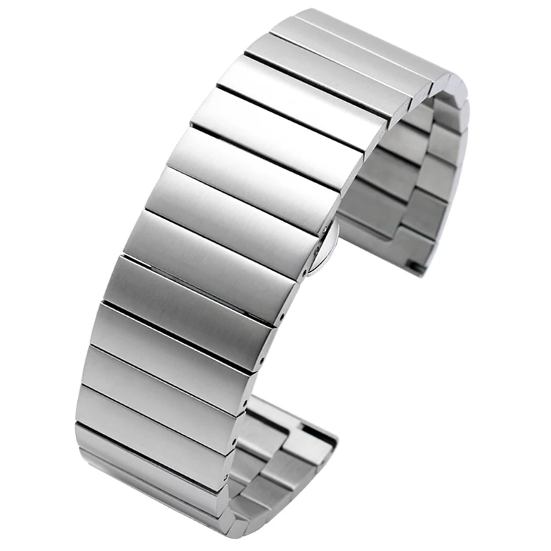 28mm Solid Steel Watch Strap For SEVENFRIDAY M2/02 P1B/01 Stainless Steel watch band  Black Silver  Watch Bracelet