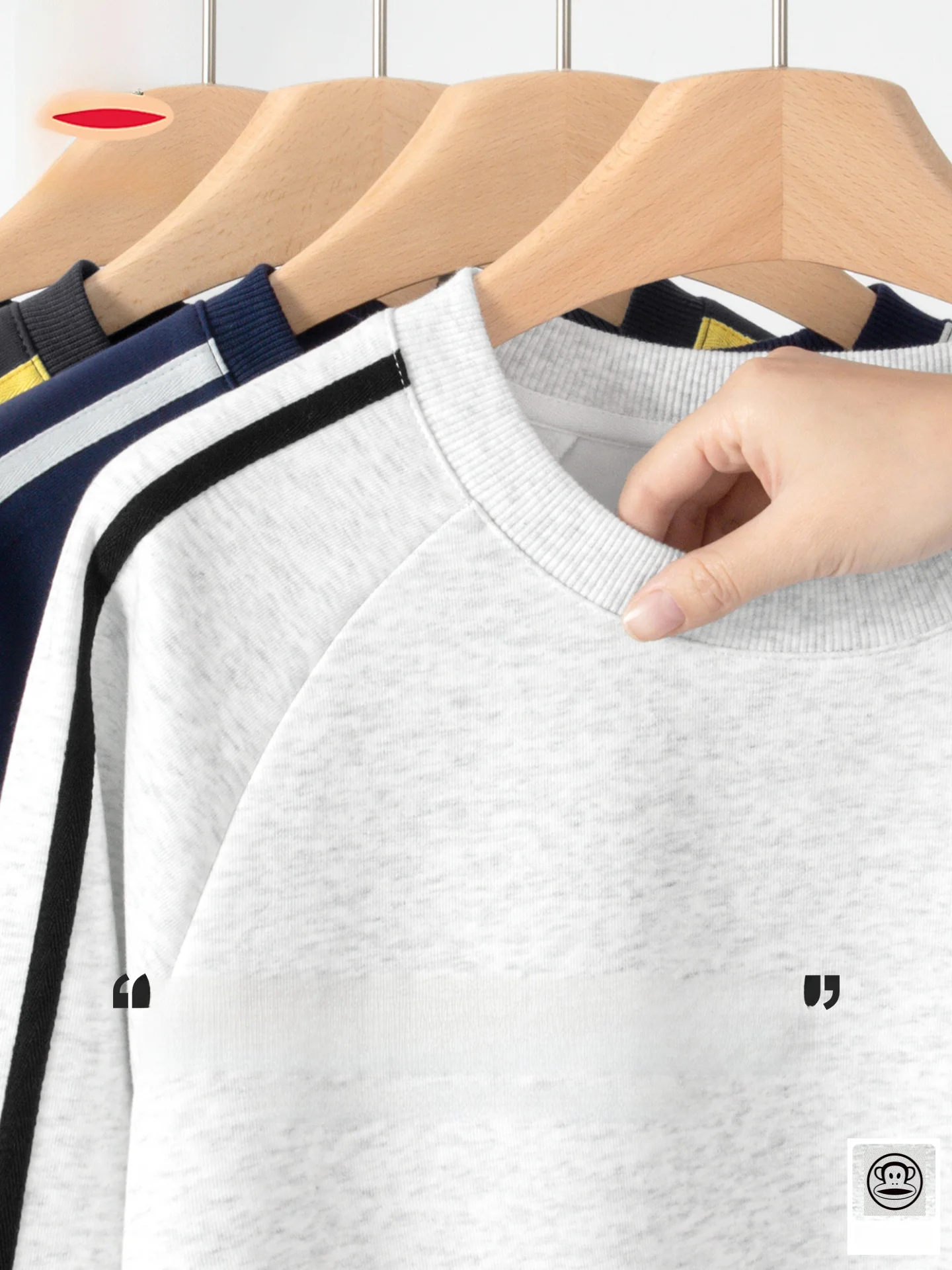 

M Long Sve Hoodie Color Blo Sportswear Casual Faion Cotton Blend Fabric Spring New Sle Durable Sweatirt