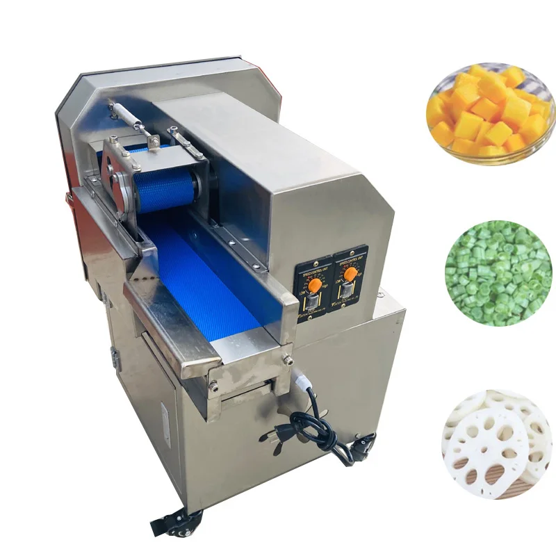 Mesin pemotong sayuran komersial, mesin pengiris bawang otomatis mesin pencacah pemotong kentang listrik