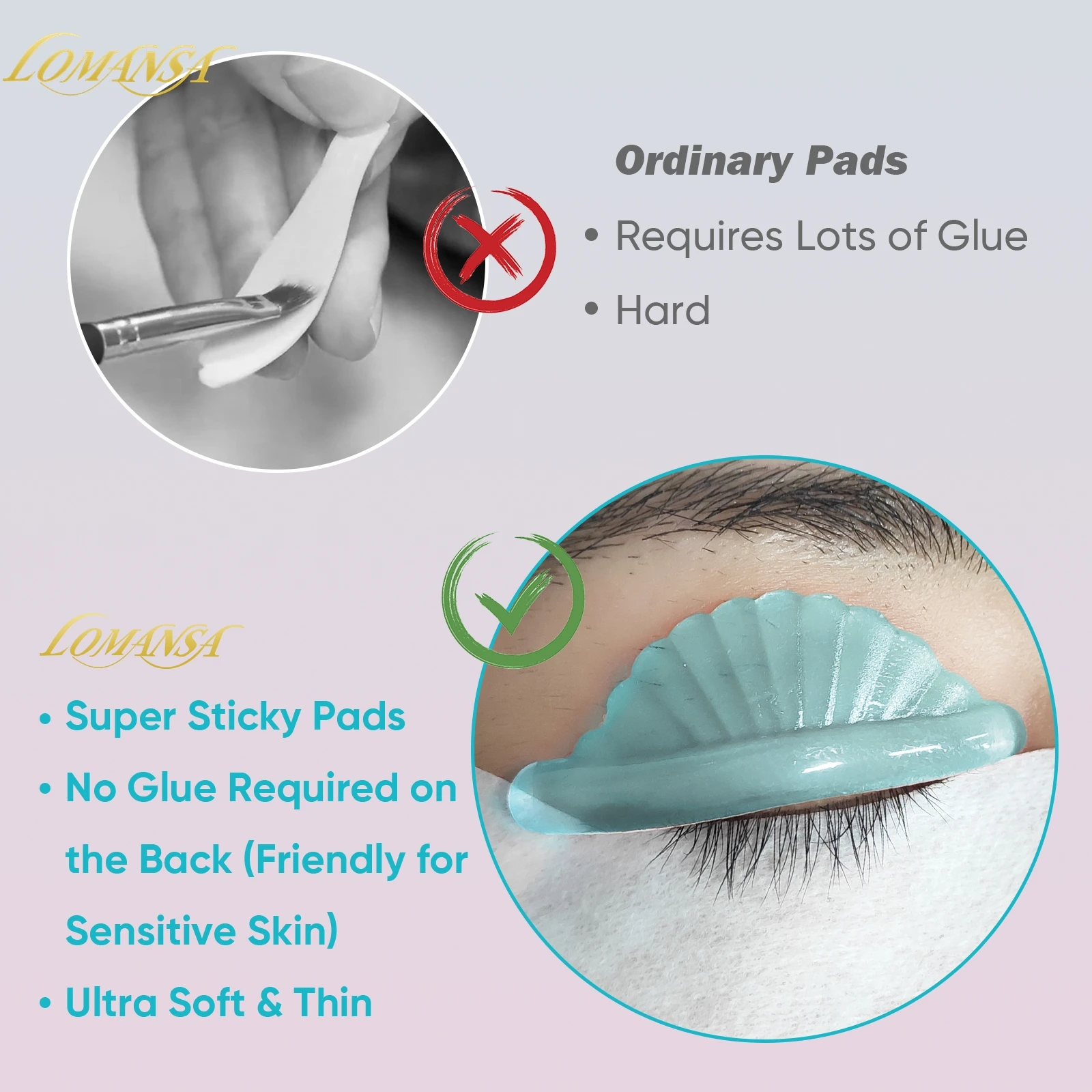 LOMANSA C Curl 6 Size Silicone Eyelash Perm Pads Sticky Lashes Rods Shield Lifting 3D Eyelash Curler Accessories Makeup Tool view 5