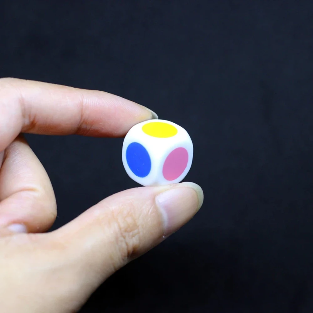 

High Quality Funny Table Games Acrylic 5Pcs/Lot 16 mm Six Sided White Color Cube Dice Dices