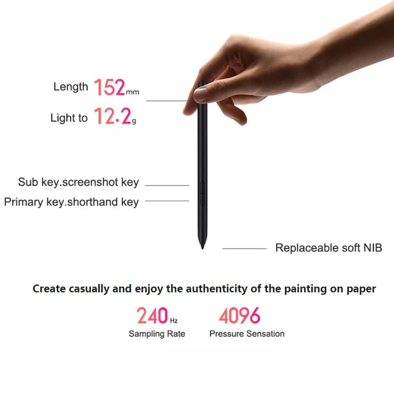 Xiaomi Smart Pen For Xiaomi Pad 5 Tablet Xiaomi Stylus Pen 240Hz Sampling Rate Magnetic Pen 18min Fully Charged For Mi Pad 5 Pro