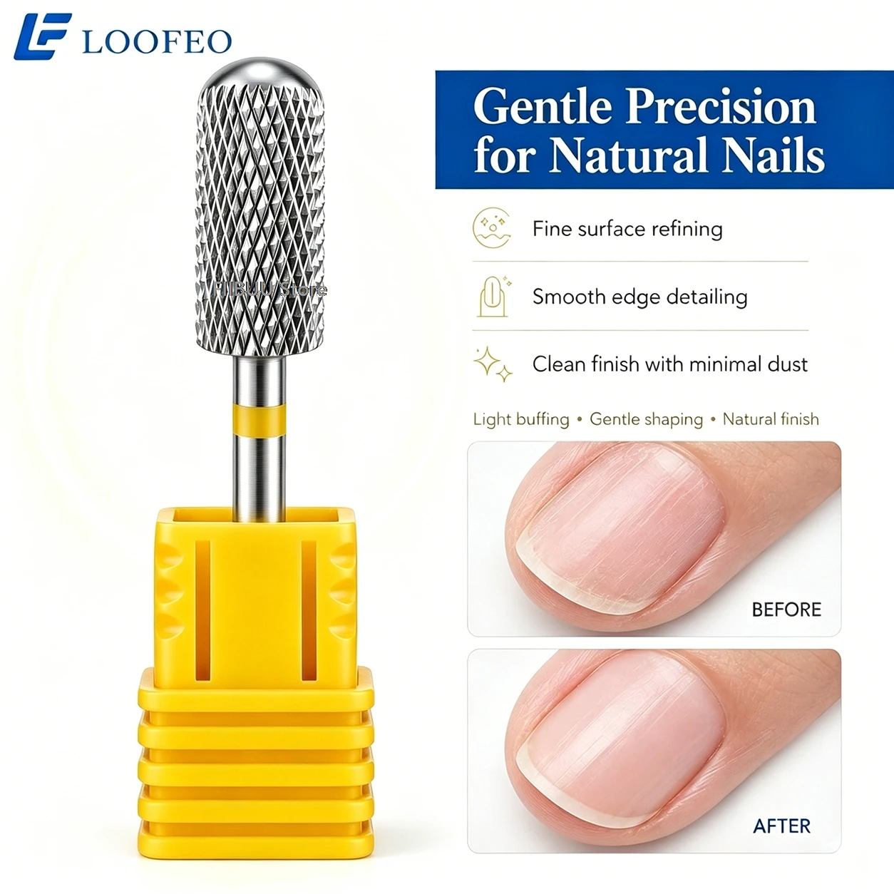 1 Stück Edelstahl-Fräser mit runder Spitze für Maniküre, 3/32 Zoll E-File-Bit zum Entfernen von Acryl-Gel-Lack – Detail 9