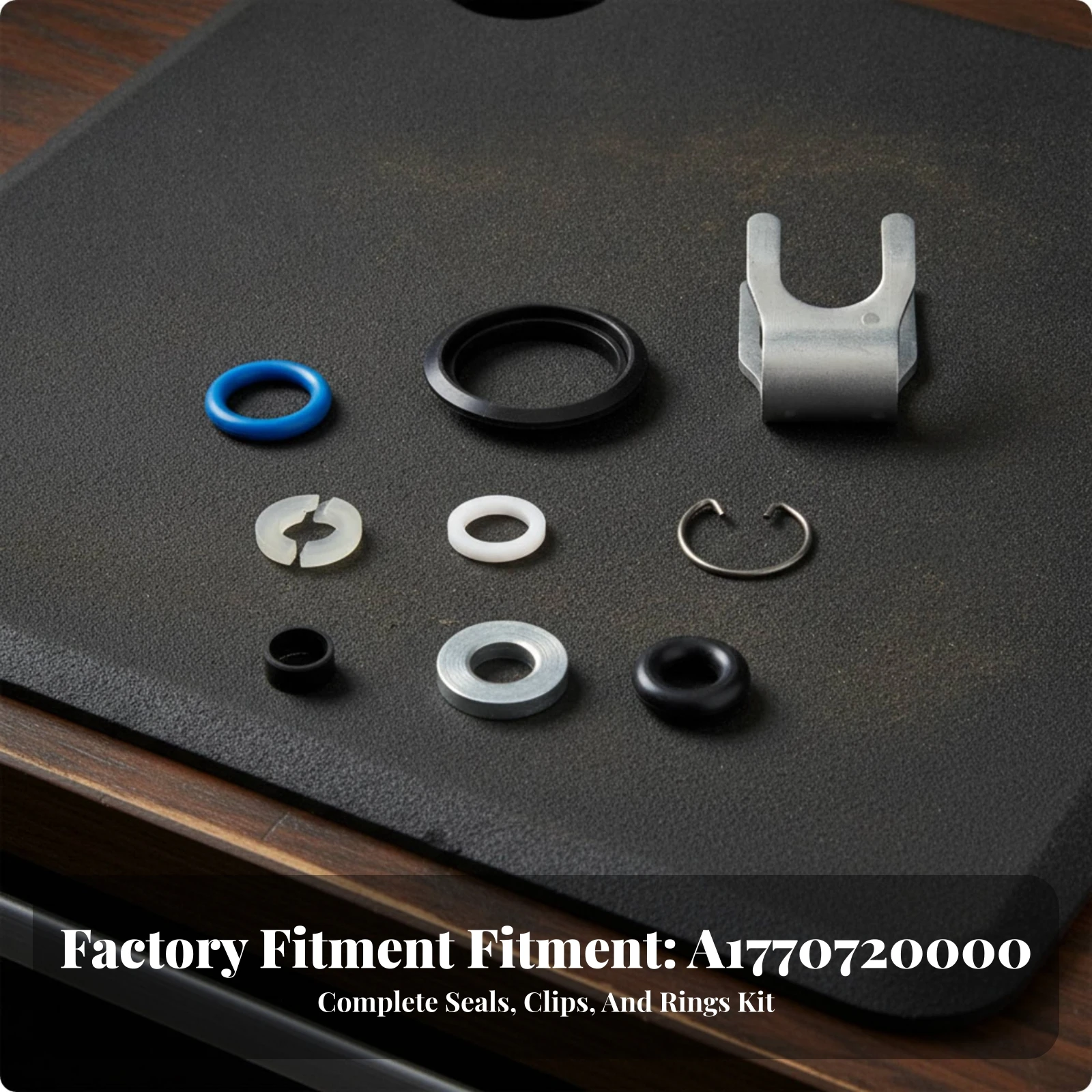 Injector Repair Kit with Retaining Clip Compatible Fuel Injector Repair Kit Parts Reliable Brand New for Workshops
