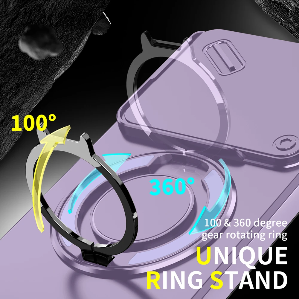 المفاتيح 360 ° حافظة هاتف بحامل حلقي لهاتف انفينيكس نوت 40 برو 4G 40 Pro + 5G غطاء خلفي مغناطيسي مقاوم للصدمات #4